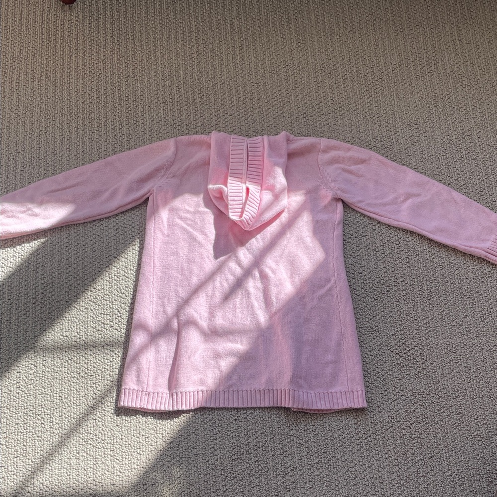 Pink Hooded Cardigan Sweater - Picture 7 of 8
